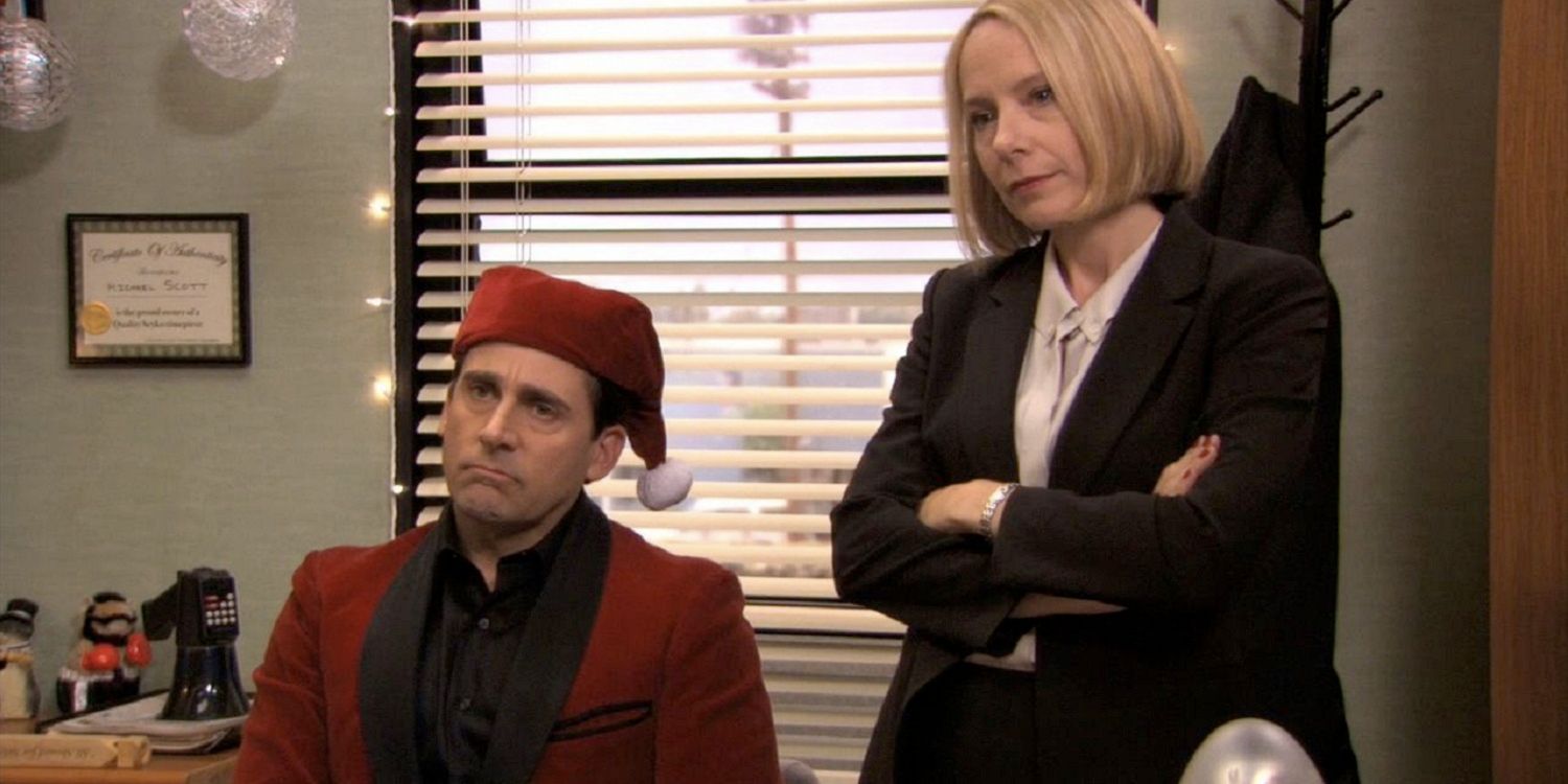 Michael and Holly in 'The Office' episode "Classy Christmas"