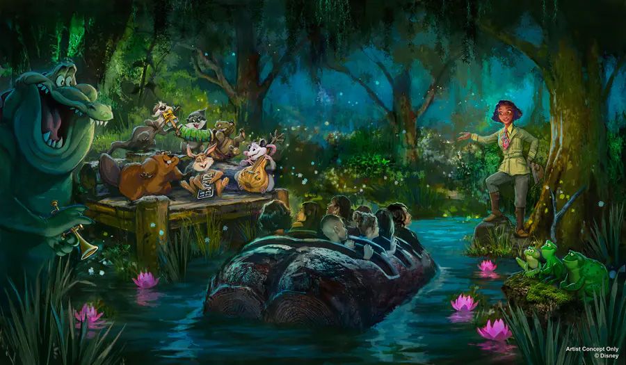 Tiana's Bayou Adventure Disney Ride Gets Stunning New Concept Art