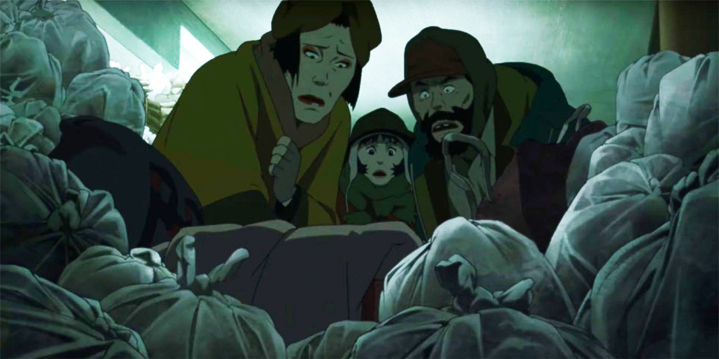 The three protagonists of Tokyo Godfathers