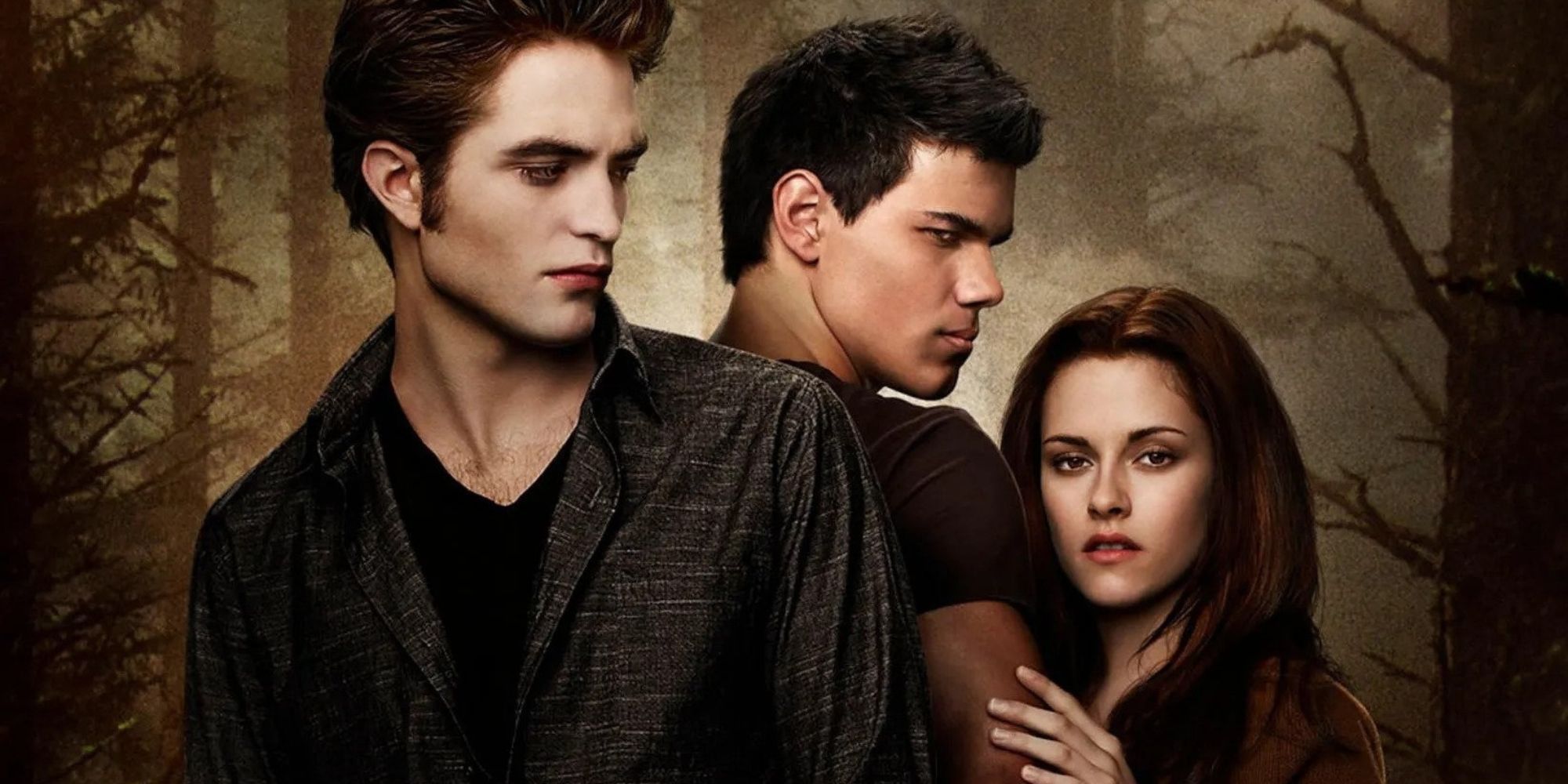 Edward, Jacob e Bella in 'Twilight'