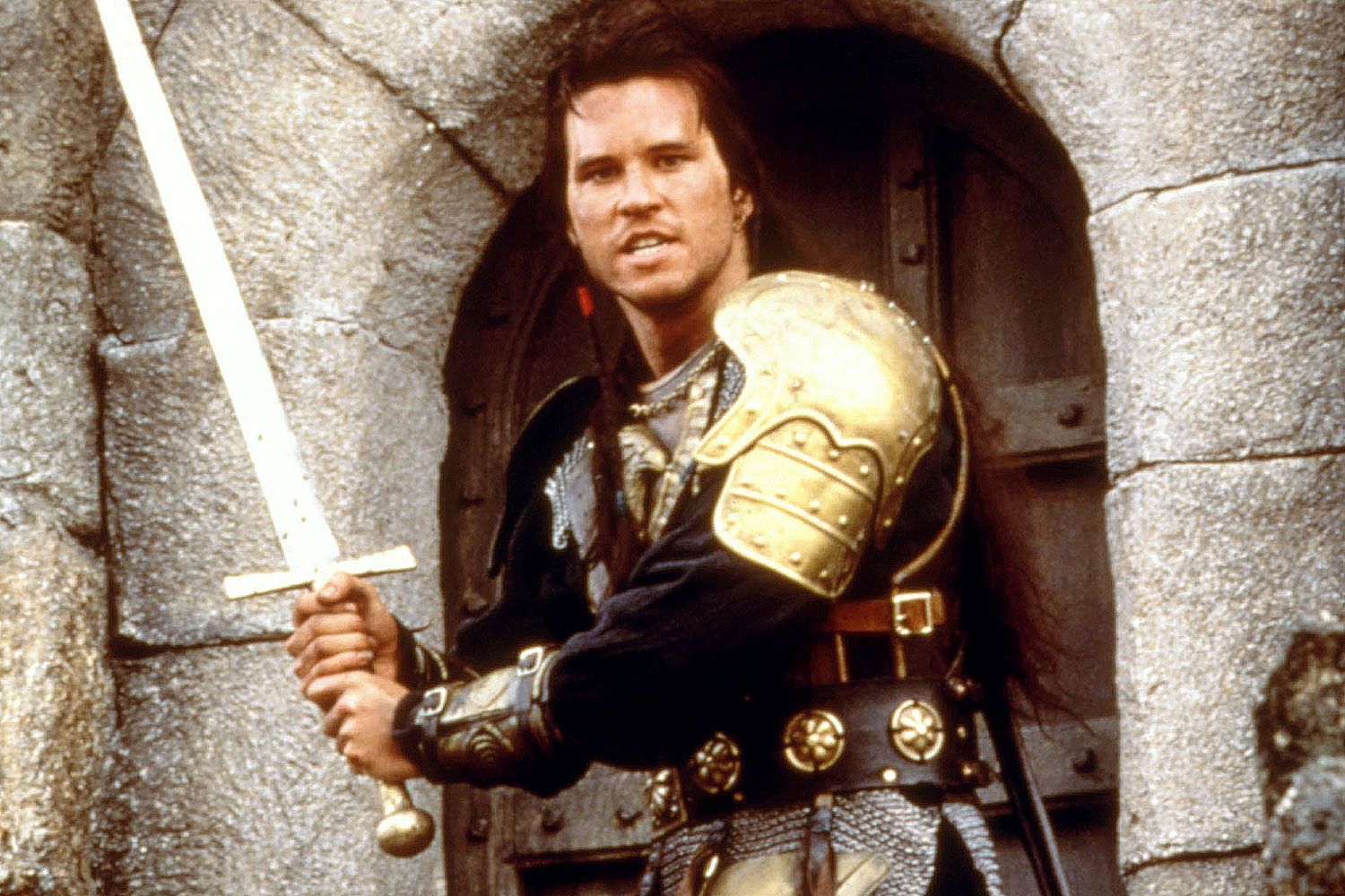 Val Kilmer as Madmartigan in Willow with a sword