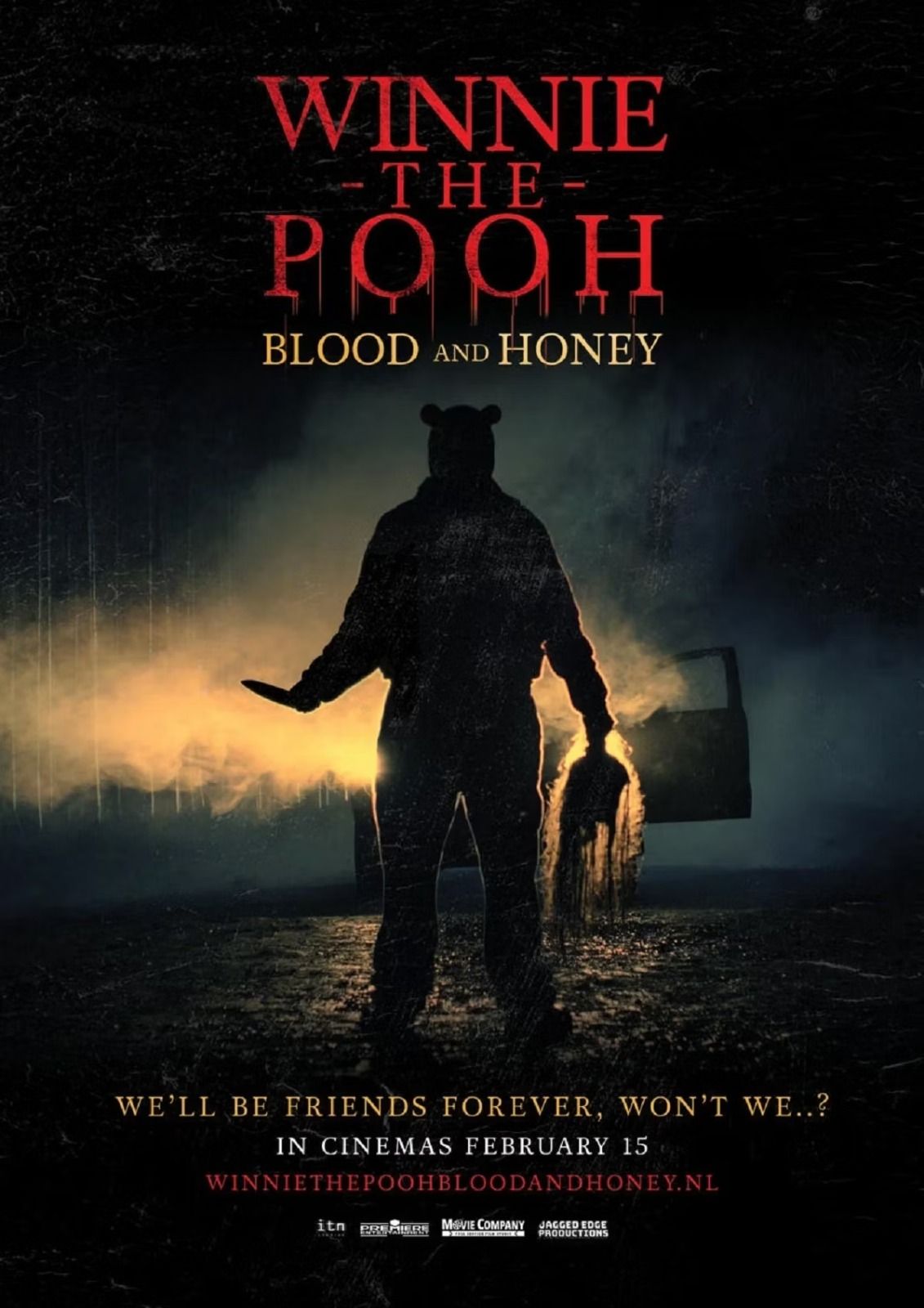 Winnine the pooh blood and honey poster