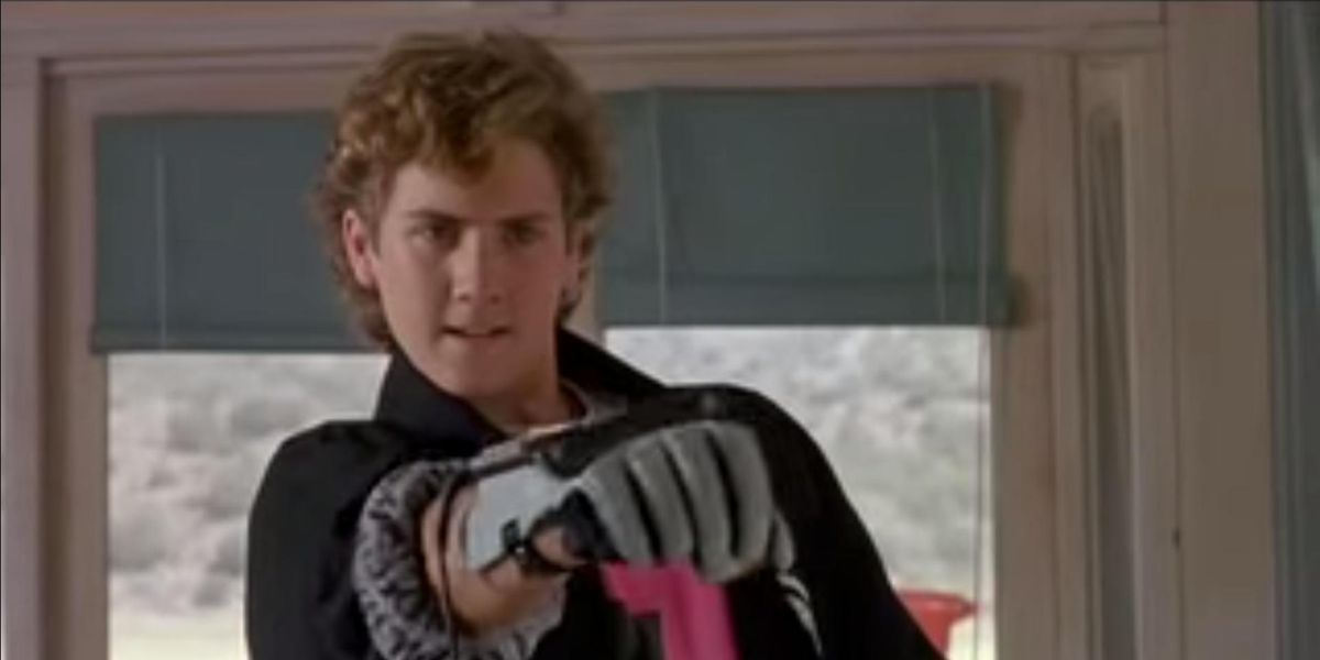 Jackey Vinson as Lucas wearing the Nintendo power glove in The Wizard