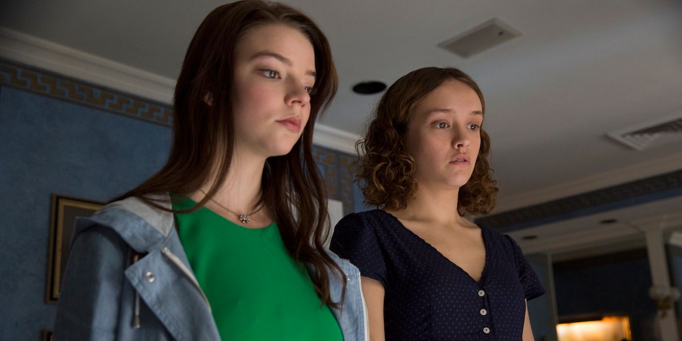 Anya Taylor-Joy and Olivia Cooke as Lily and Amanda, two teenage girls, in 'Thoroughbreds'