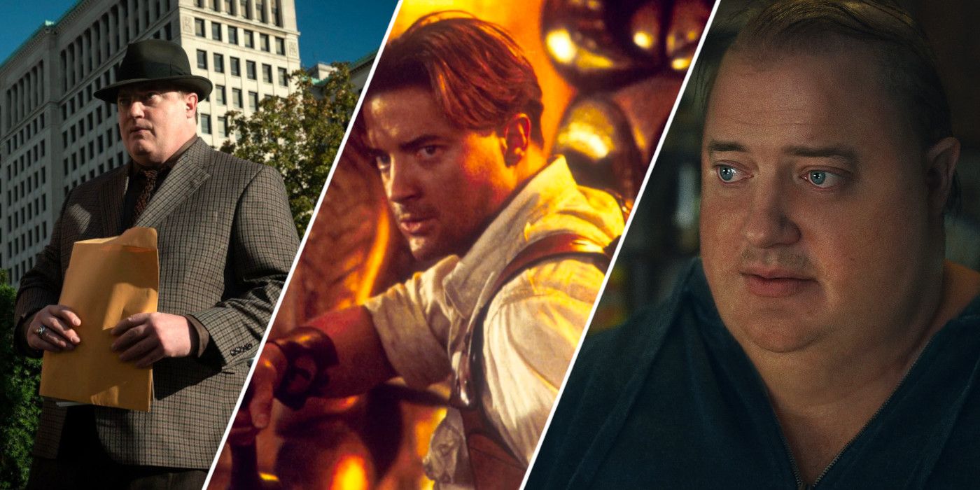 Brendan Fraser in No Sudden Move, The Mummy, and The Whale