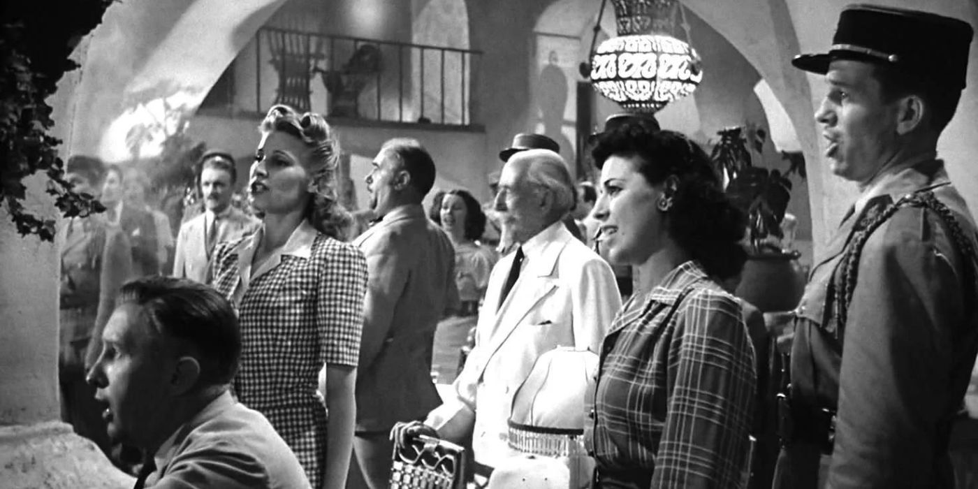 Cafe patrons sing “La Marseillaise” in 'Casablanca'
