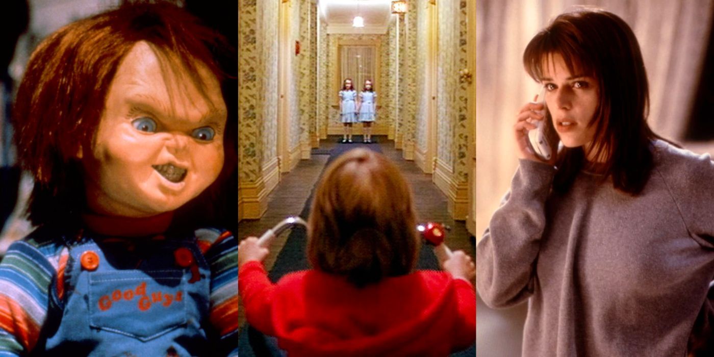 Characters from Child's Play, The Shining and Scream