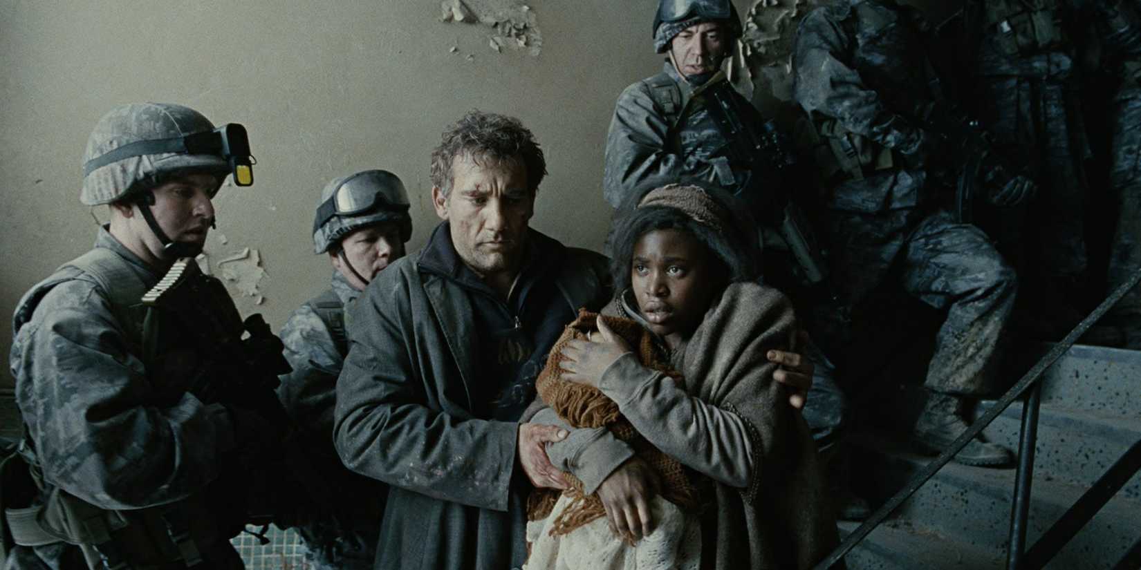 Clare-Hope Ashitey and Clive Owen in 'Children of Men' (2006)