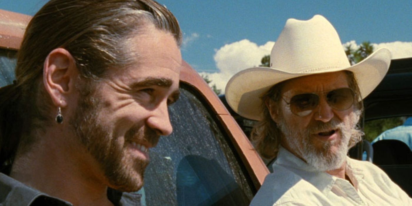 Tommy Sweet and Brad Blake talking and smiling in Crazy Heart