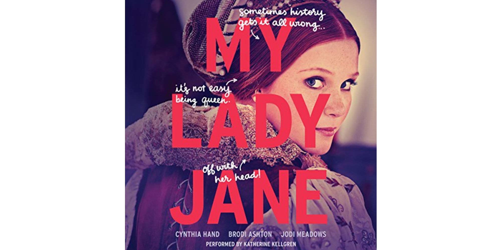 A capa de My Lady Jane está centralizada em um espaço em branco