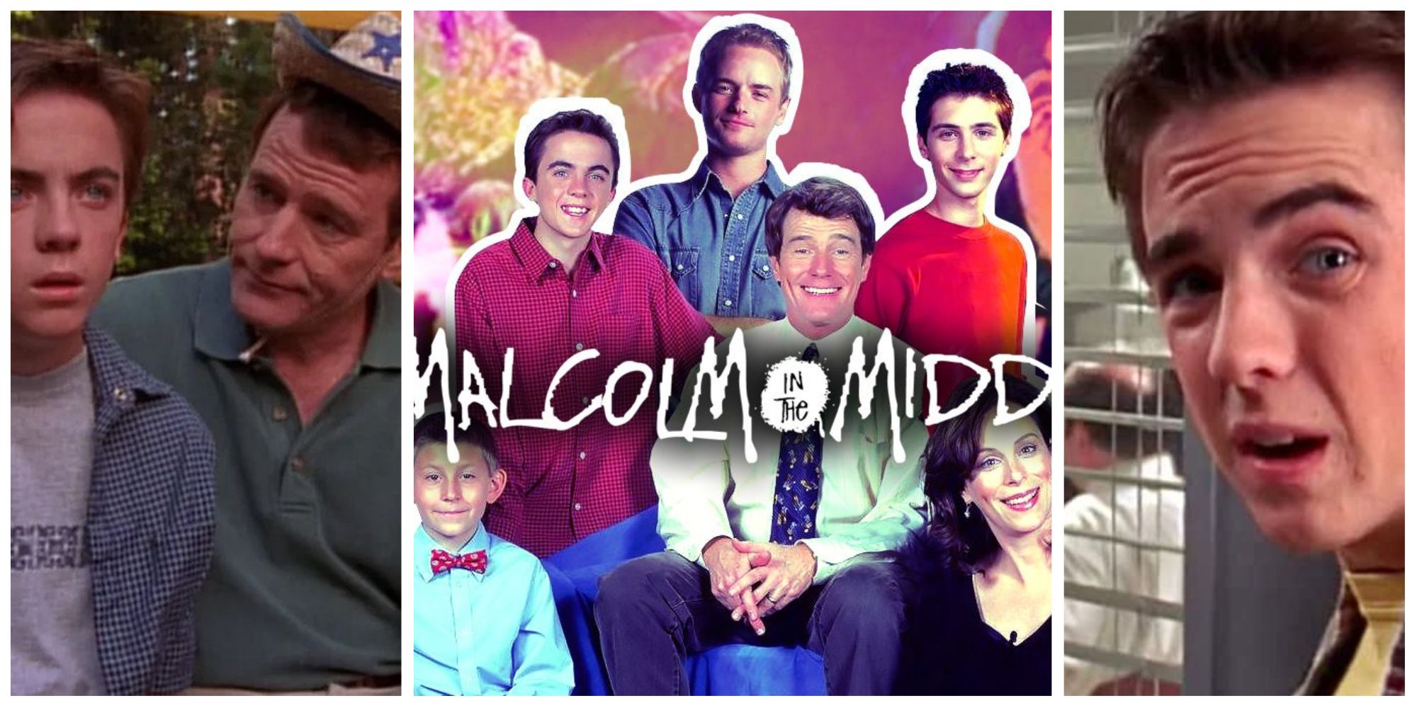 Collage of Malcolm throughout the series