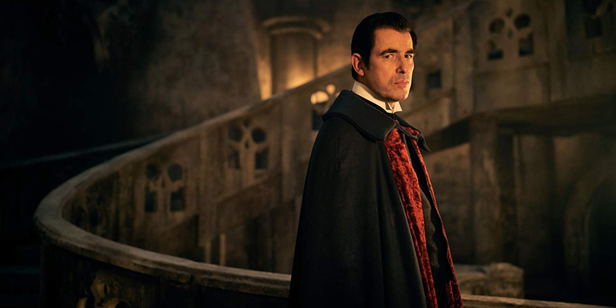 Claes Bang as Dracula looking to his right in &lsquo;Dracula&rsquo;