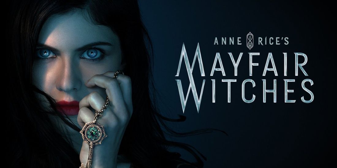 Alexandra Daddario segura um botão no pôster teaser de 'Mayfair Witches' de Anne Rice 
