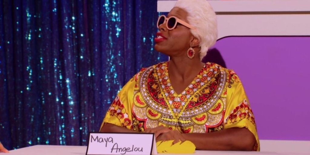 Monét X Change dans le rôle de Maya Angelou dans 'RuPaul's Drag Race'.