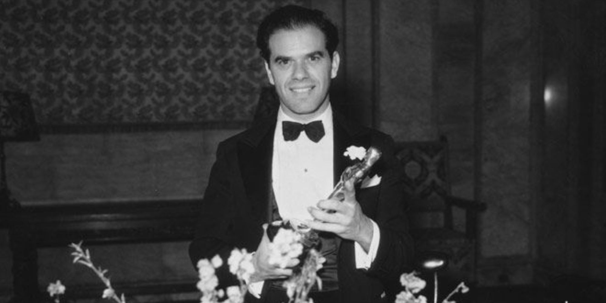 Frank Capra with his Oscar at the 1935 Academy Awards via The Academy of Motion Pictures and Science