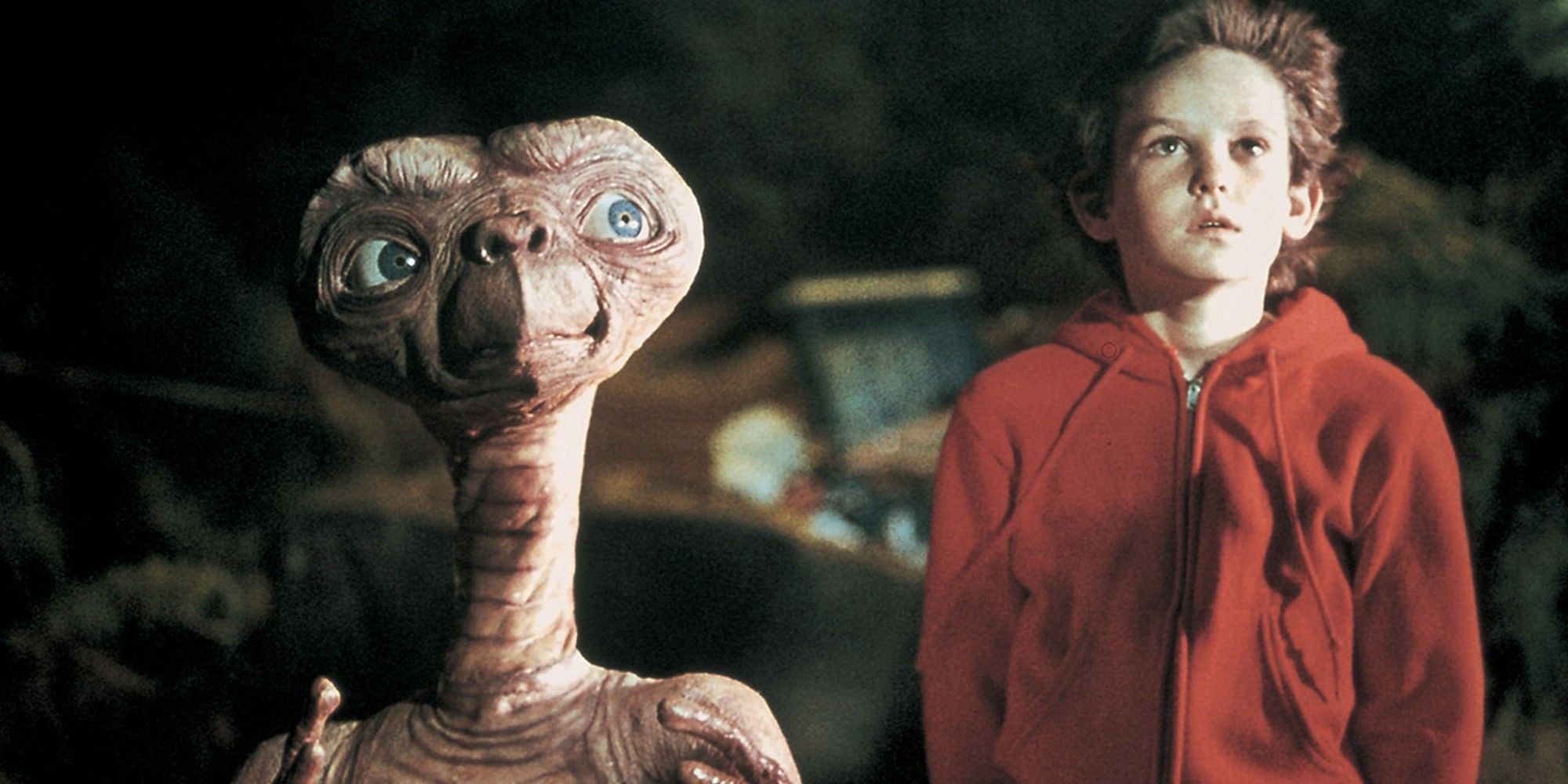 Henry Thomas et ET dans 'ET l'extra-terrestre' (1982)