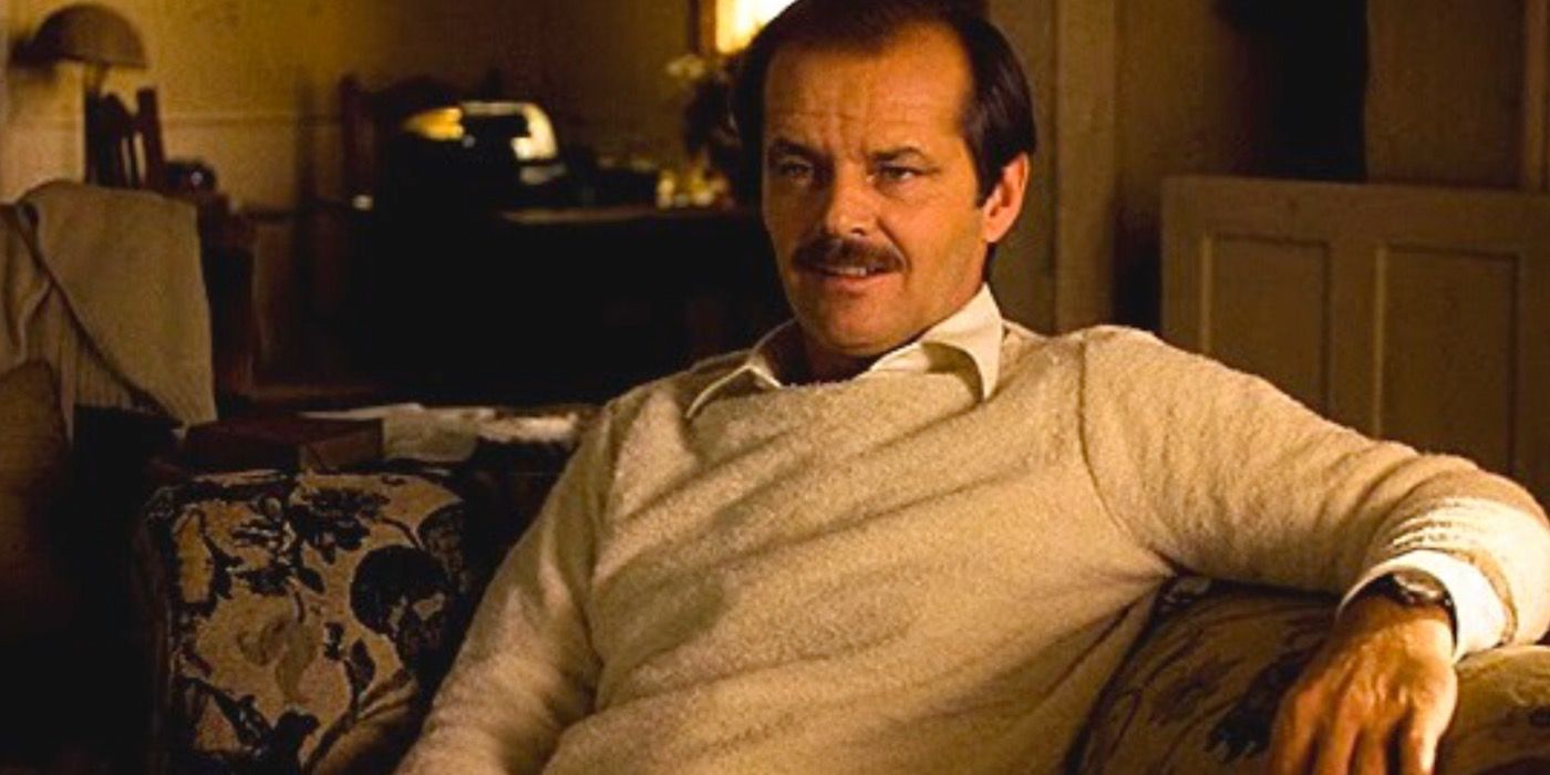 Jack Nicholson dans le rôle d'Eugène O'Neill dans Reds.