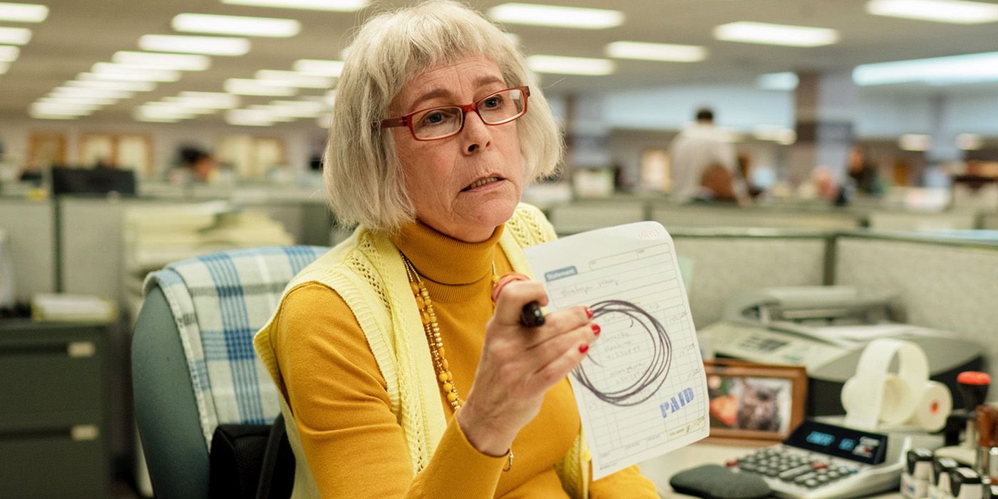 Jamie Lee Curtis as IRS Auditor Deirdre Beaubeirdre in Everything, Everywhere at Once.