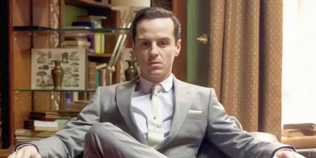 Andrew Scott as Jim Moriarty.