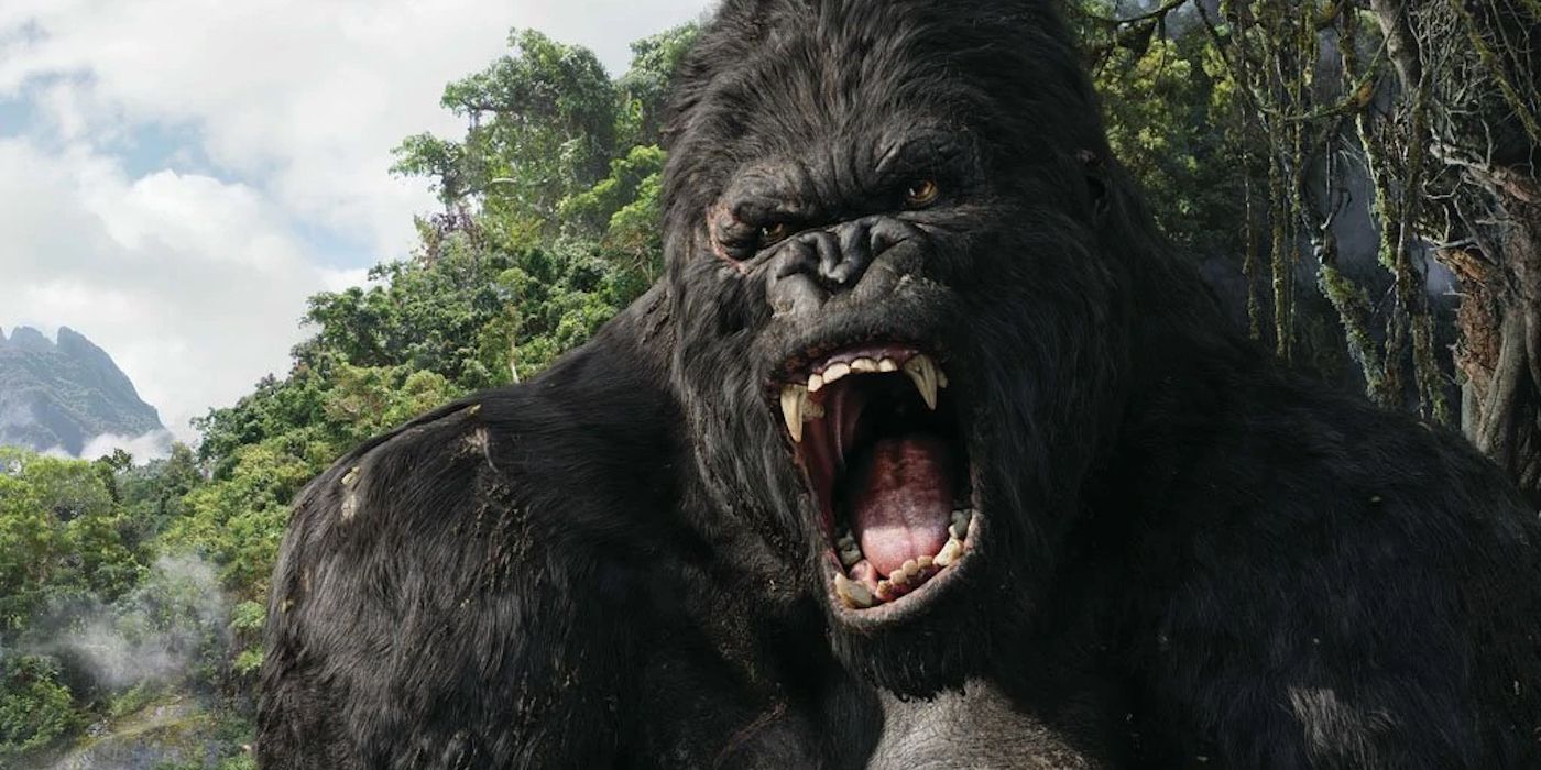 King Kong roaring in King Kong (2005)