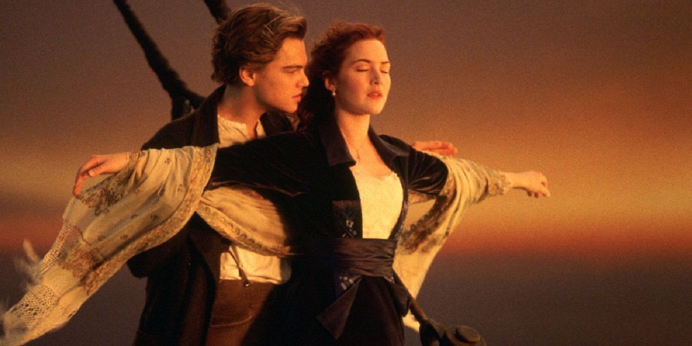 Leonardo DiCaprio et Kate Winslet dans Titanic