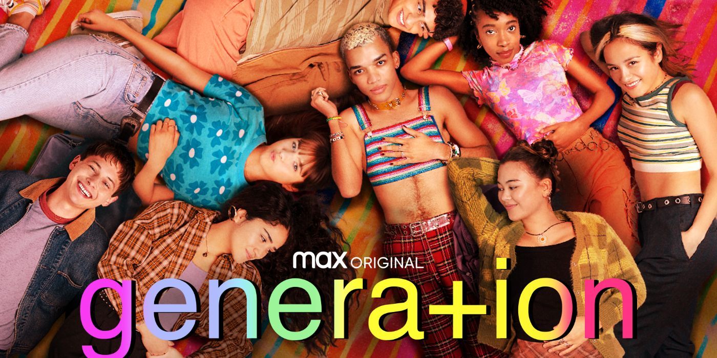 An official image of the cast of HBO Max's 'Genera+ion' all laying together on the floor