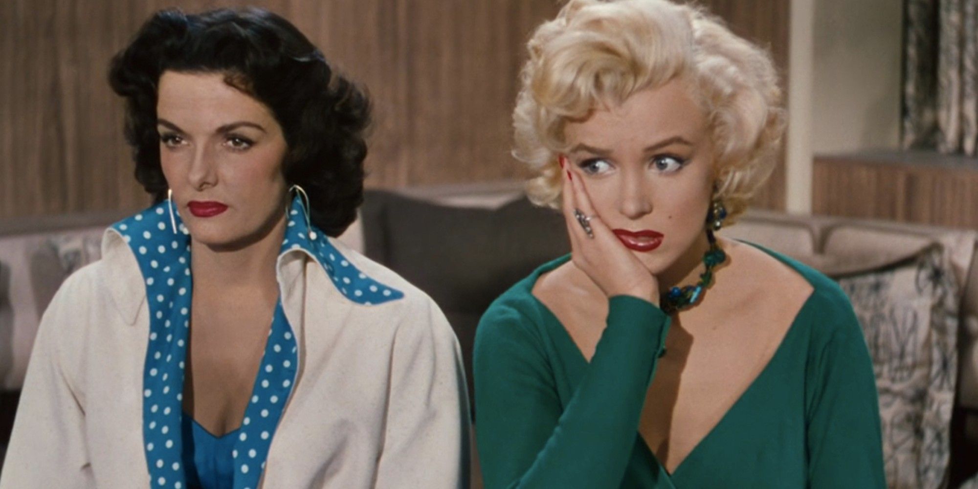 Marilyn Monroe and Jane Russell in 'Gentlemen Prefer Blondes'