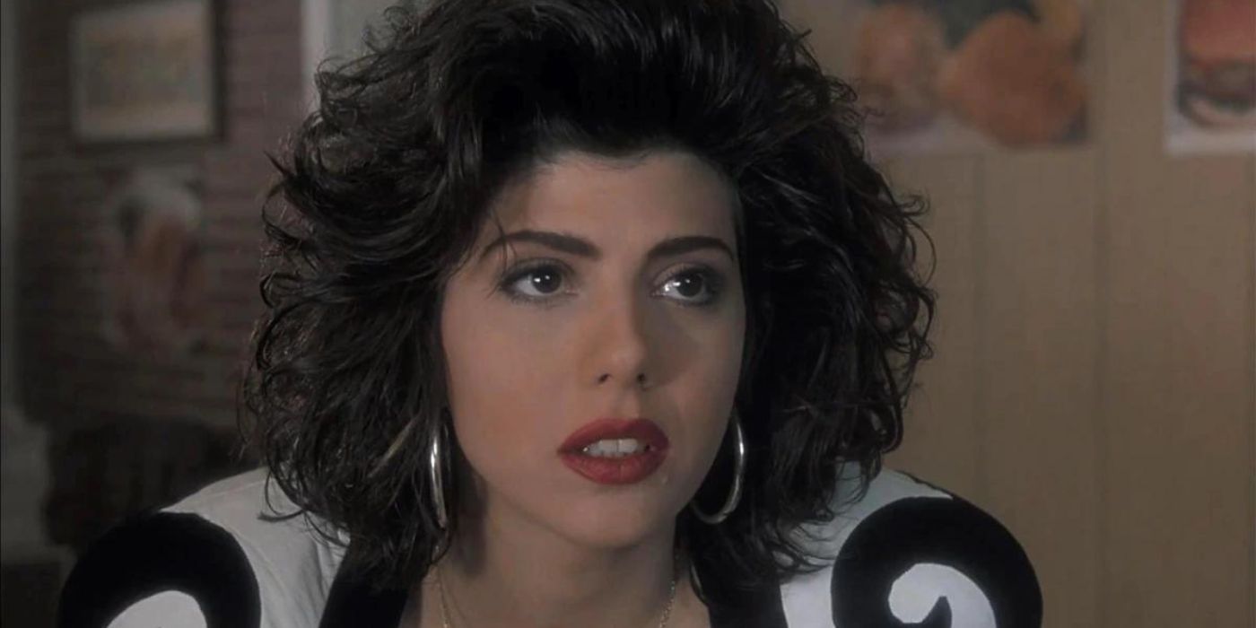 Marisa Tomei as Mona Lisa Vito looking intently 