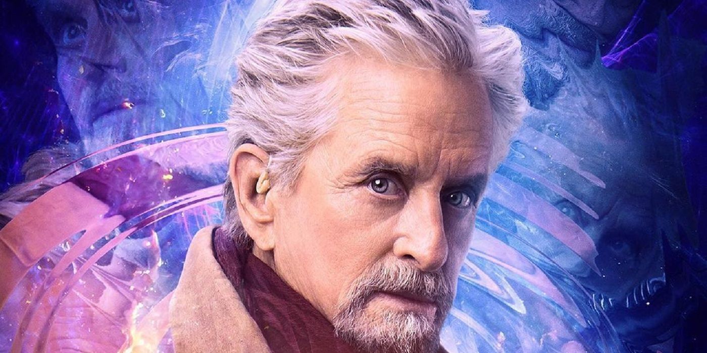 Michael Douglas as Hank Pym in Ant-man and the wasp quantumania poster featured