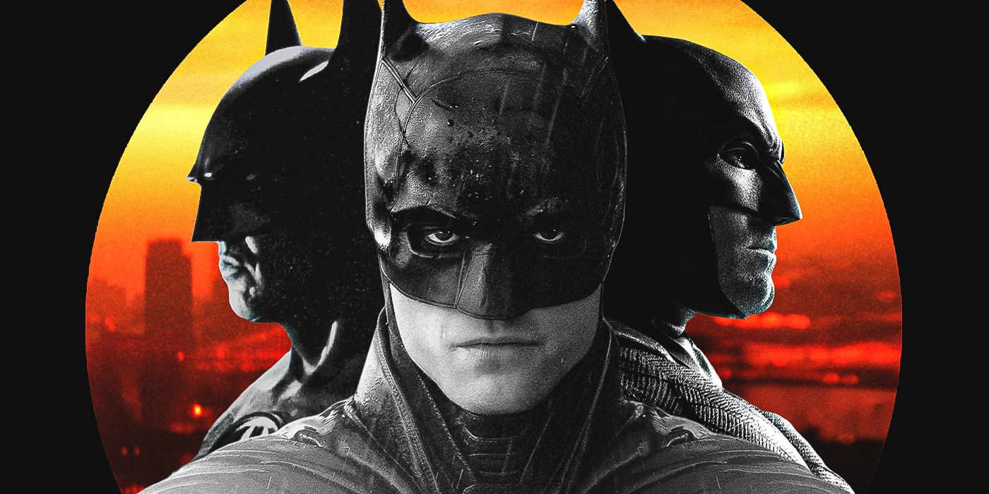 Michael Keaton, Robert Pattinson, and Ben Affleck as Batman
