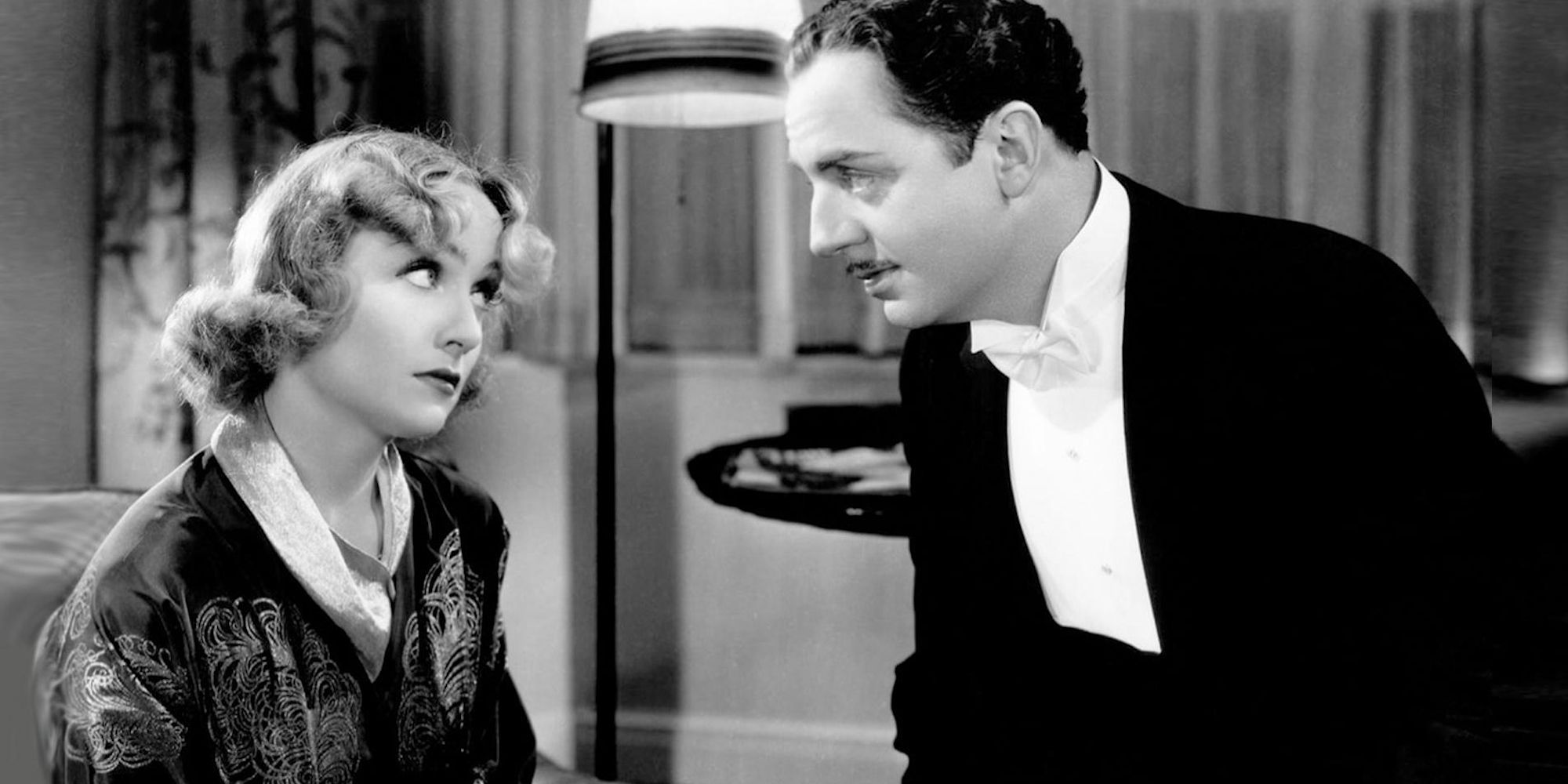 Carole Lombard dans le rôle d'Irene Bullock et William Powell dans le rôle de Godrey Parks dans My Man Godfrey.