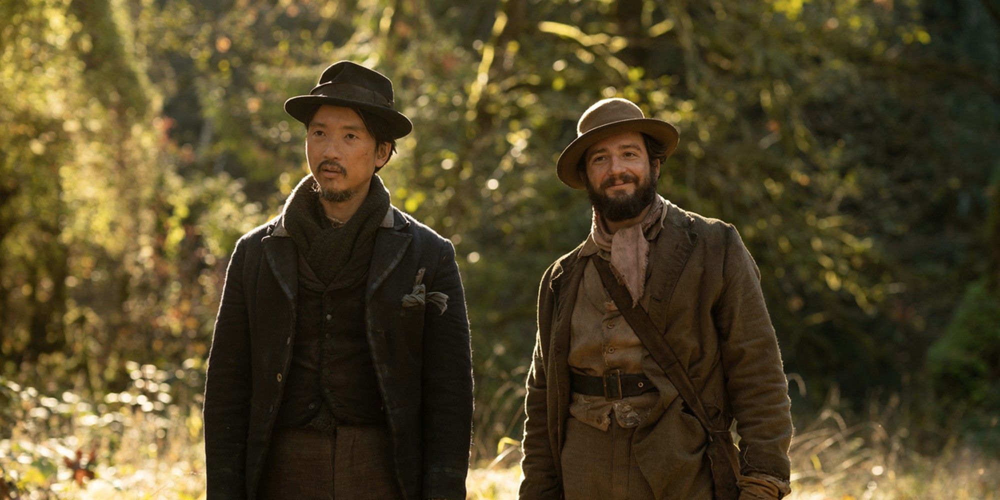 Orion Lee and John Magaro in 'First Cow' (2019)