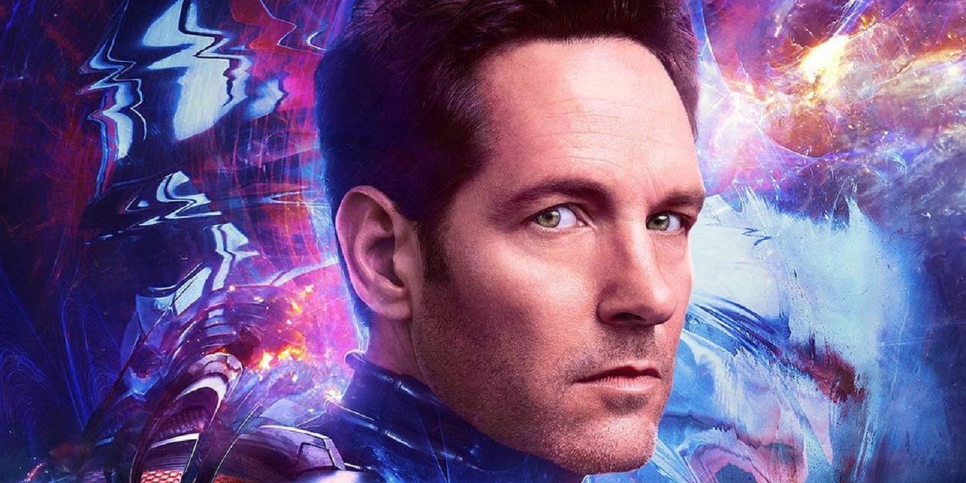 Paul Rudd as Scott Lang in Ant-man and the wasp quantumania poster FEATURED