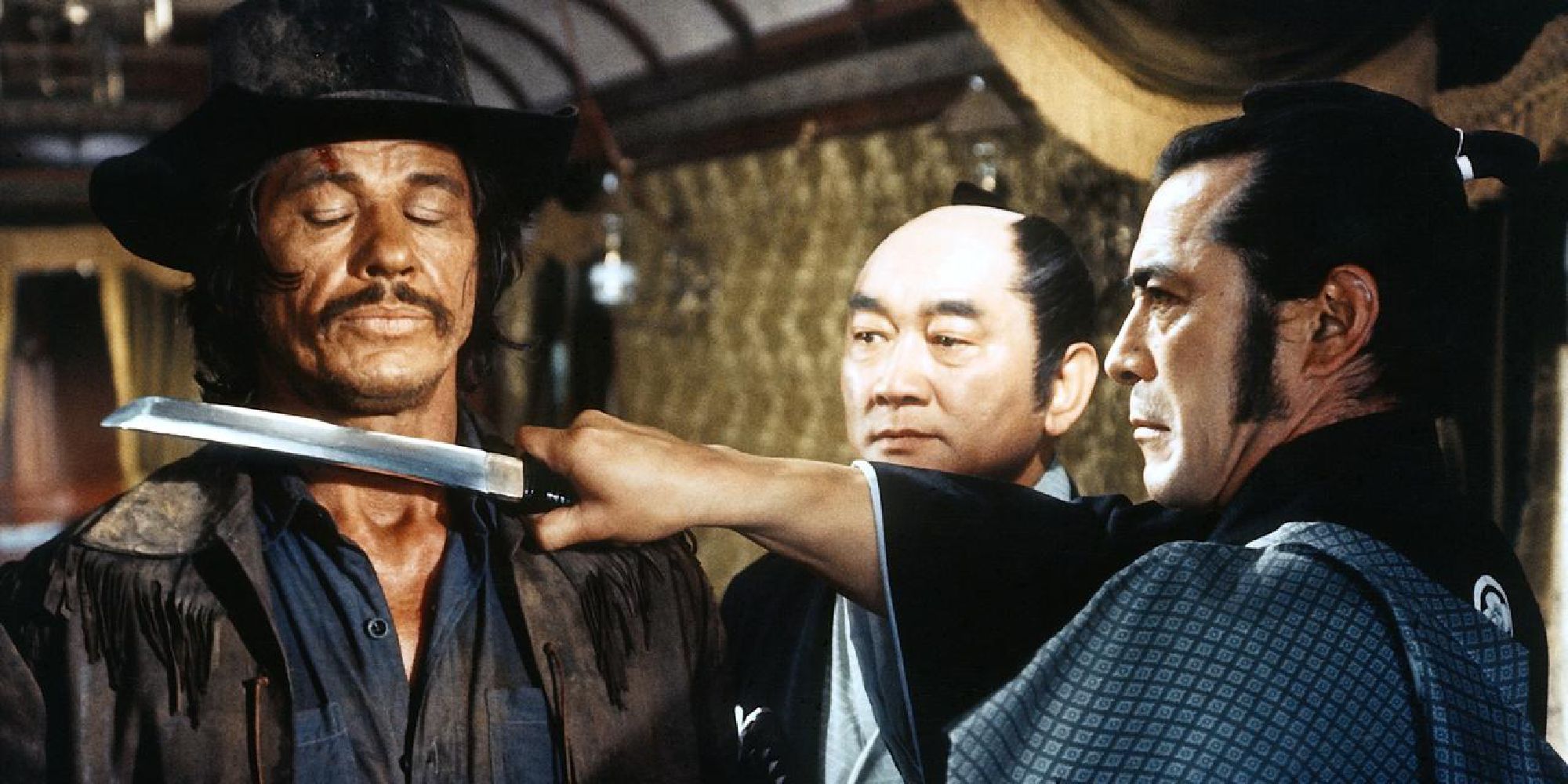 Charles Bronson and Toshiro Mifune in Red Sun (1971)