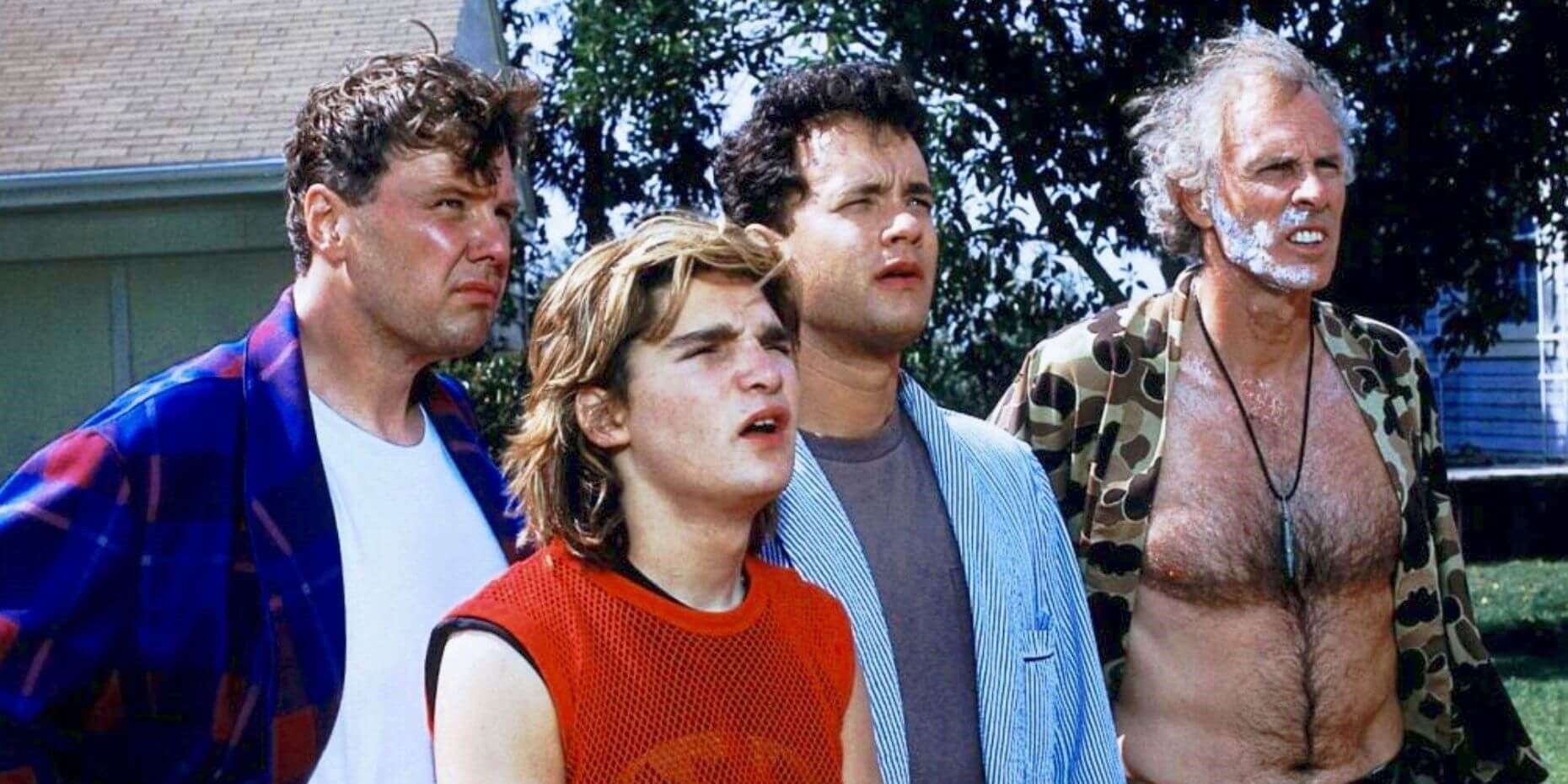 Rick Ducomman, Corey Feldman, Tom Hanks, Bruce Dern of The 'Burbs