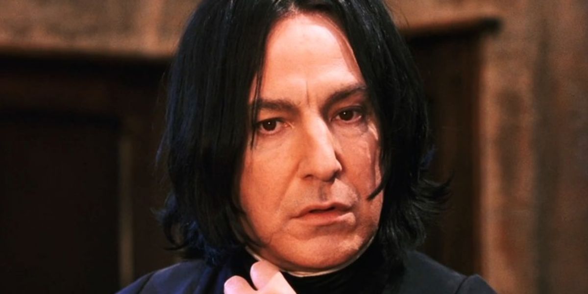 Alan Rickman as Severus Snape in Harry Potter and the Sorcerer's Stone