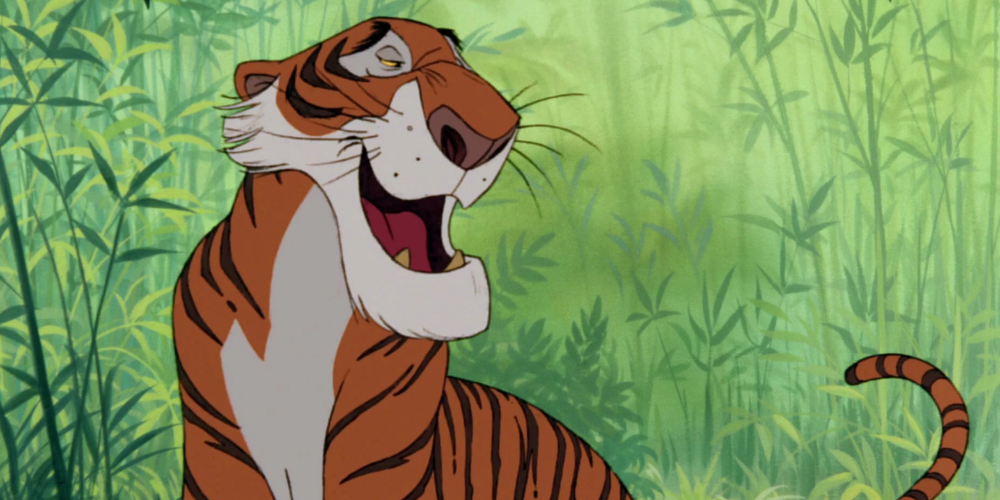 Shere Khan as he appeared in the 1967 version of The Jungle Book
