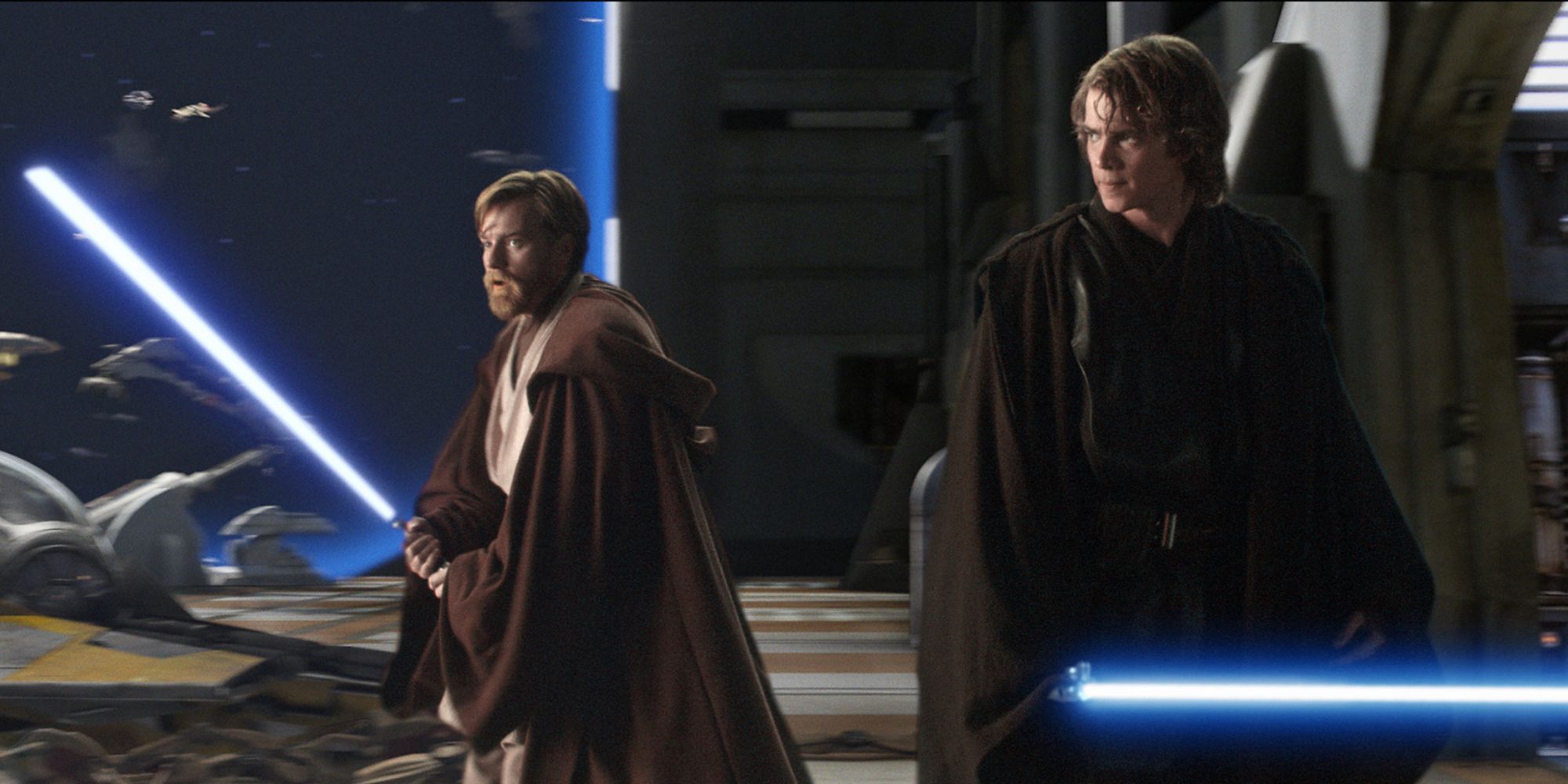 Ewan McGregor et Hayden Christensen dans 'Star Wars Episode III - La Revanche des Sith' (2005)