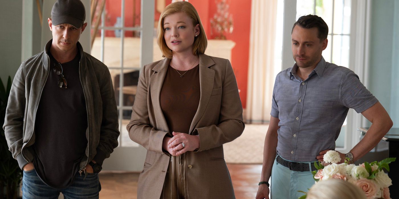 Jeremy Strong, Sarah Snook, and Kieran Culkin in Succession Season 4