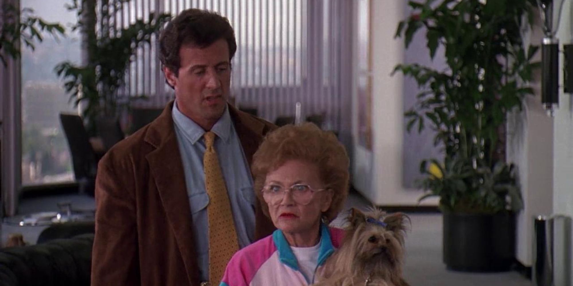 Sylvester Stallone and Estelle Getty as Joe and Tutti Bomowski in Stop! Or My Mom Will Shoot.