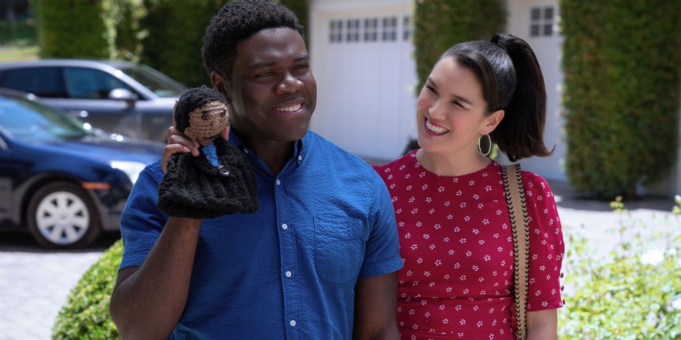 Sam Richardson and Zoe Chao in The Afterparty Season 2