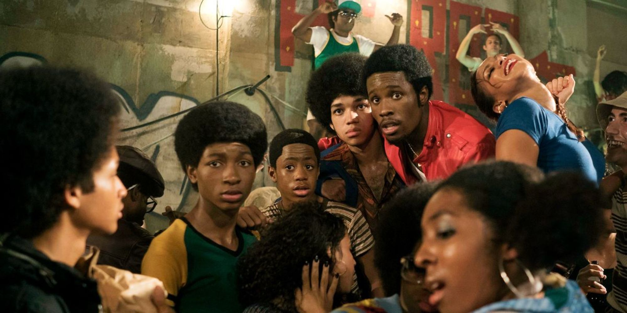 A group of Black children looking at the camera in The Get Down’ (2016 - 2017) (1)