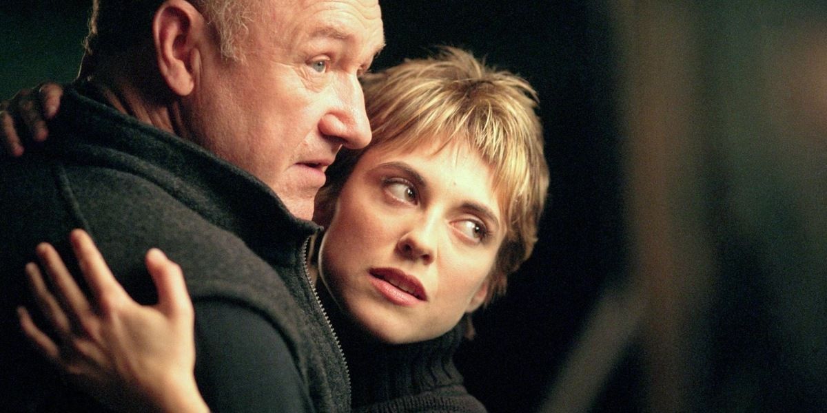 Gene Hackman as Joe Moore and Rebecca Pidgeon as Fran Moore in The Heist