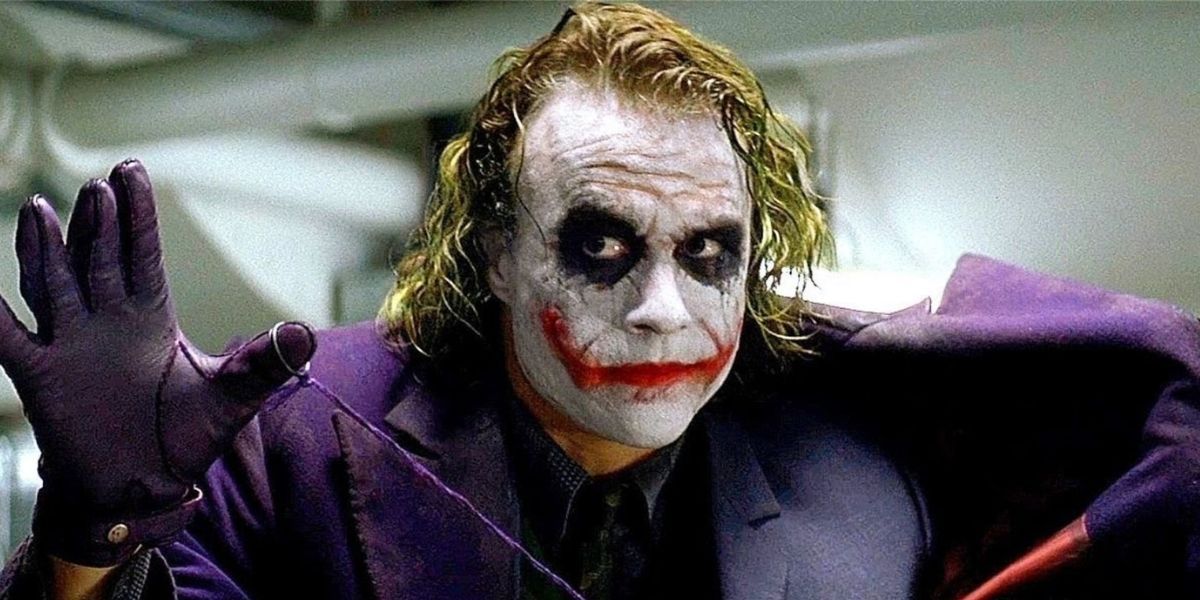 Heath Ledger as The Joker.