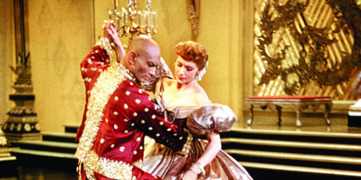 Deborah Kerr as Anna and Yul Brynner as King Mongkut in The King and I.