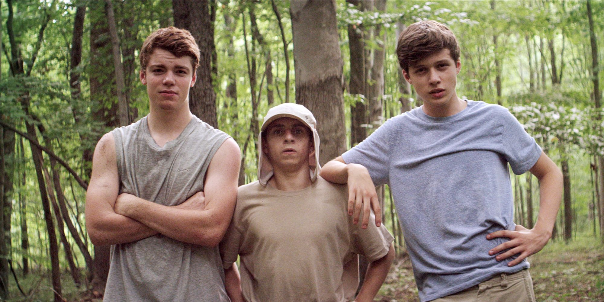 Nick Robinson, Gabriel Basso et Moises Arias dans Les Rois de l'été.