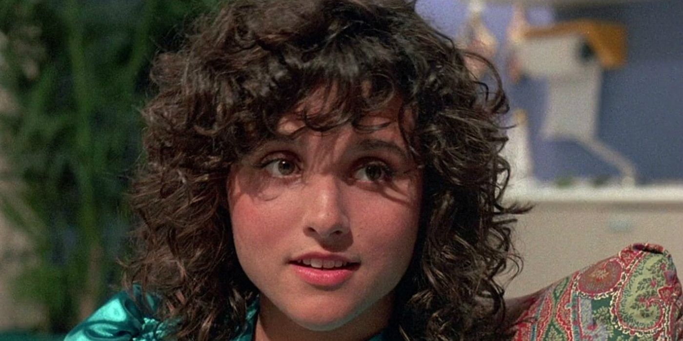Tangkapan layar Julia Louis-Dreyfus sebagai Jeanette di Troll (1986)