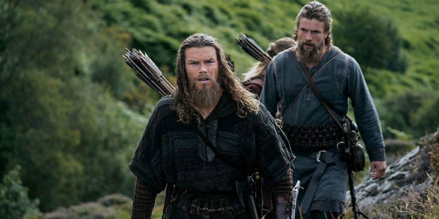 Sam Corlett as Lief and Leo Suter as Harald in Vikings Valhalla Season 2