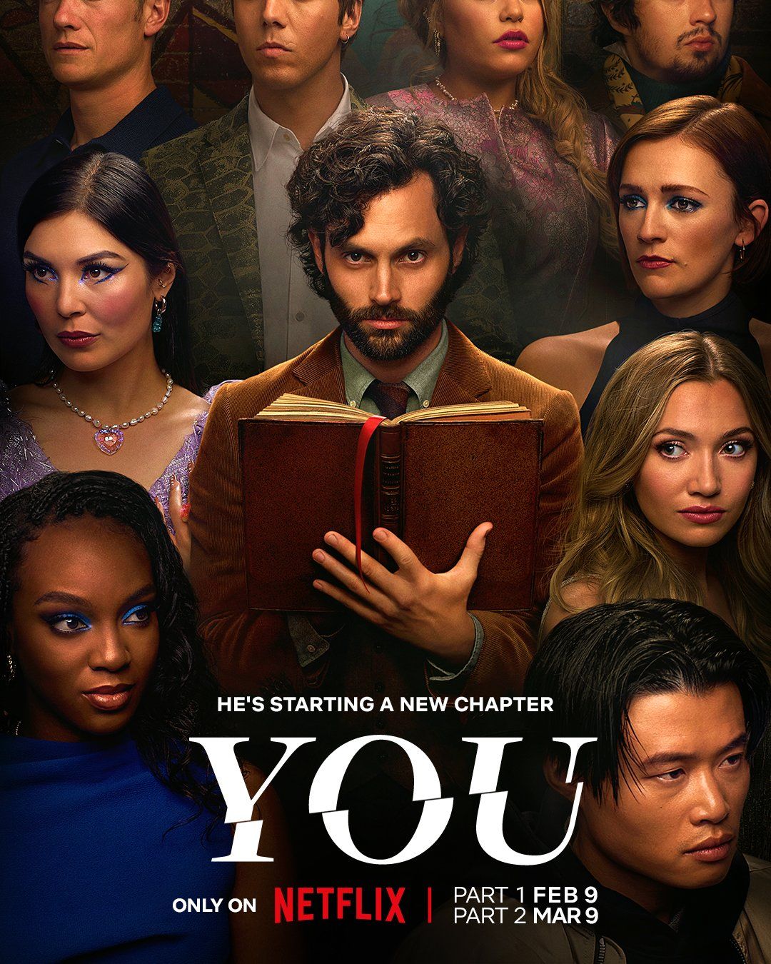 You Season 4 Poster Shows Penn Badgley Hiding in Plain Sight