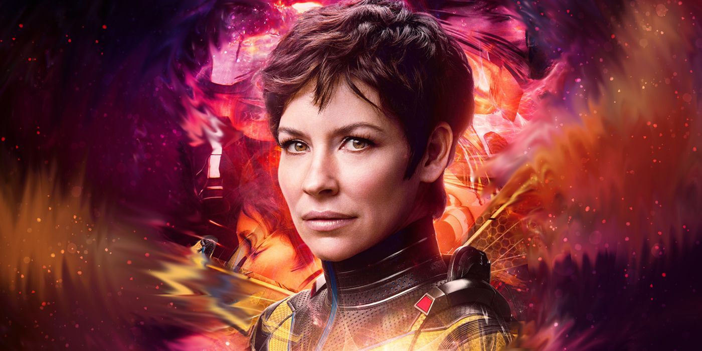 Ant-Man and the Wasp: Quantumania star Evangeline Lilly as Hope van Dyne in a poster for the movie.